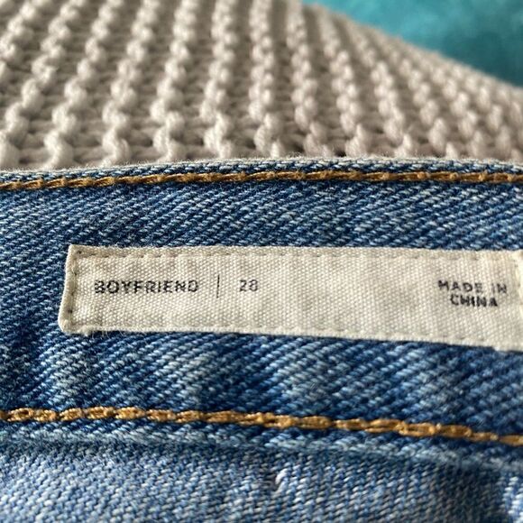 Pacsun Boyfriend Jeans Destroyed Button Fly 28 - Picture 5 of 9